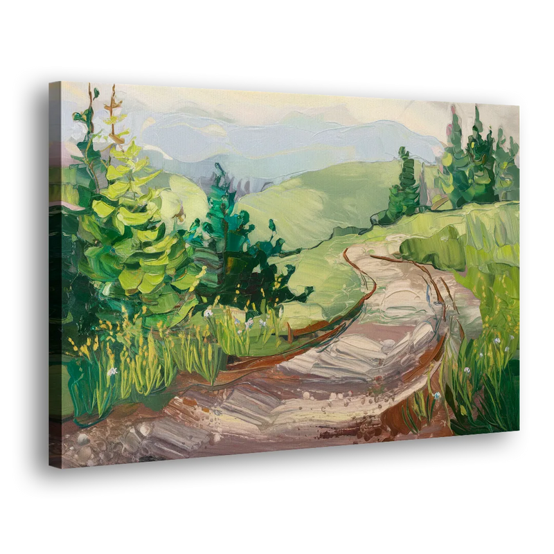 Burlington Green Mountain Trails - Canvas Print Art Sides