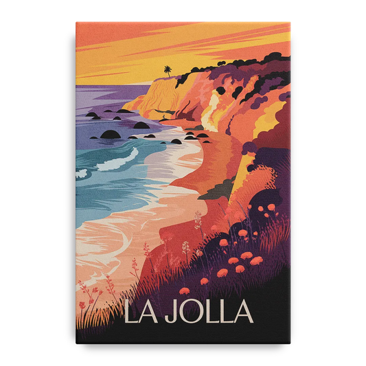 La Jolla Sunset Views - Canvas Wall Art
