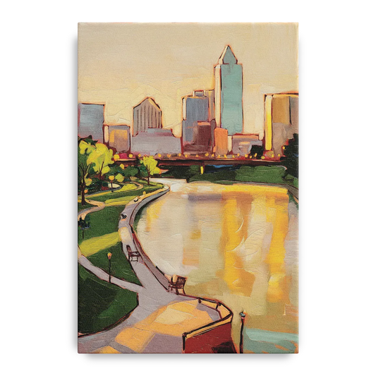 Omaha Scenic Riverfront - Canvas Wall Art