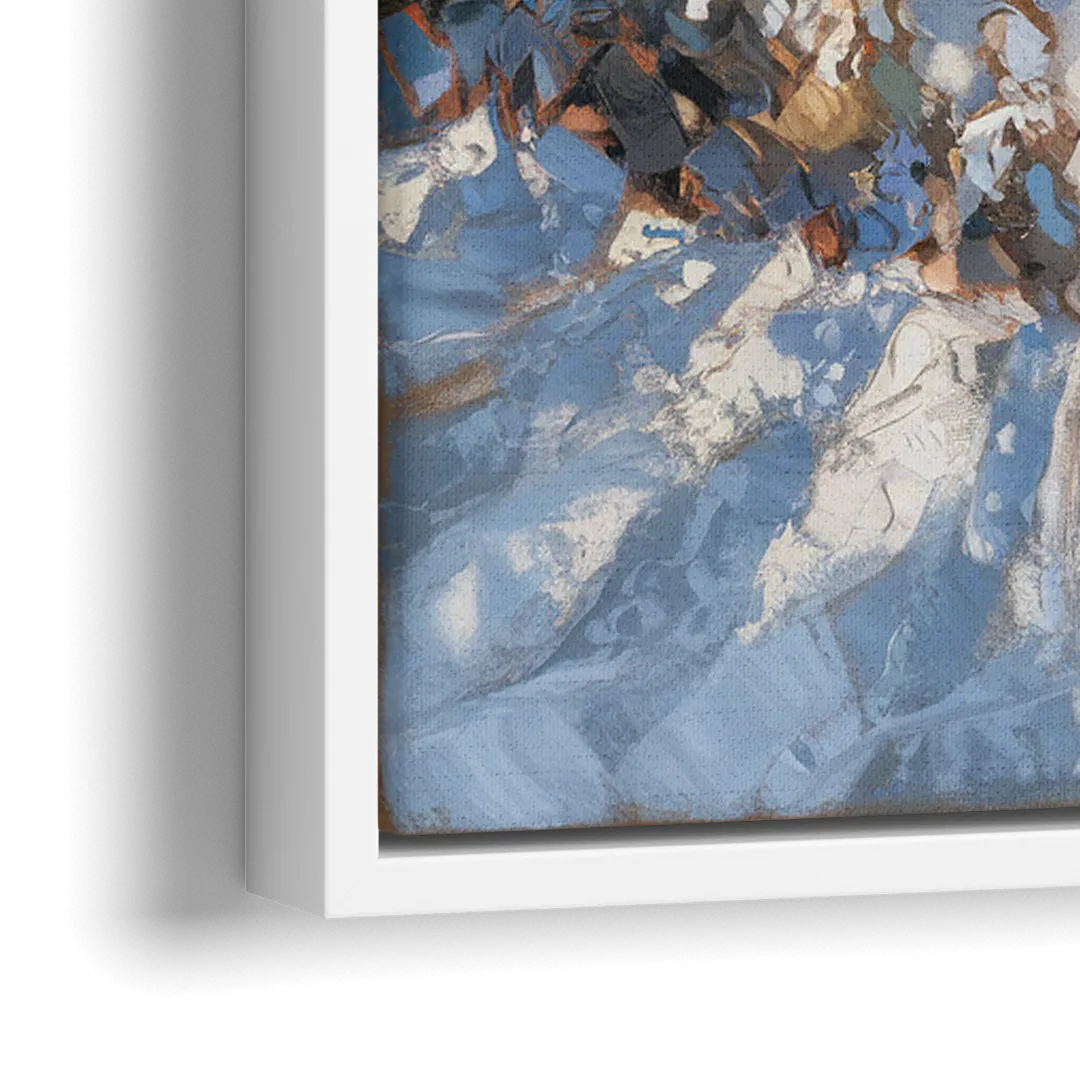 Park City Mountain Views - Close-Up White Frame Canvas