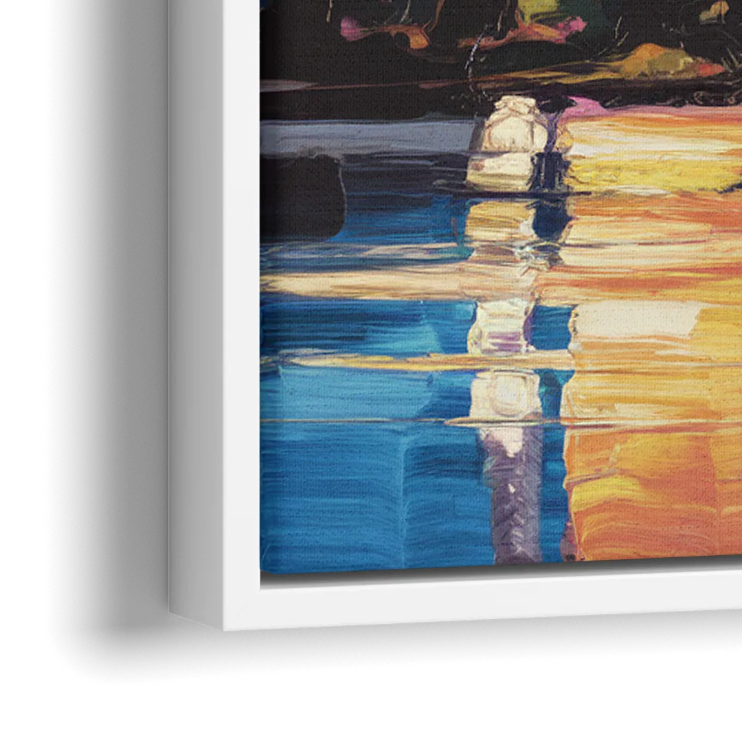 Austin East Side Murals - Close-Up White Frame Canvas