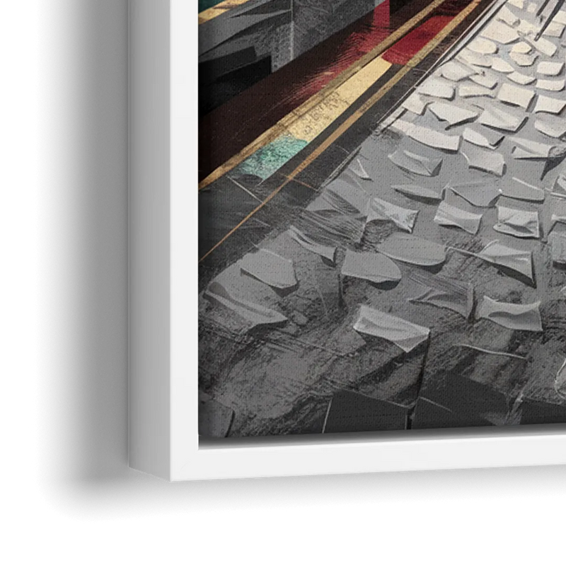 Camden Urban Charm - Close-Up White Frame Canvas
