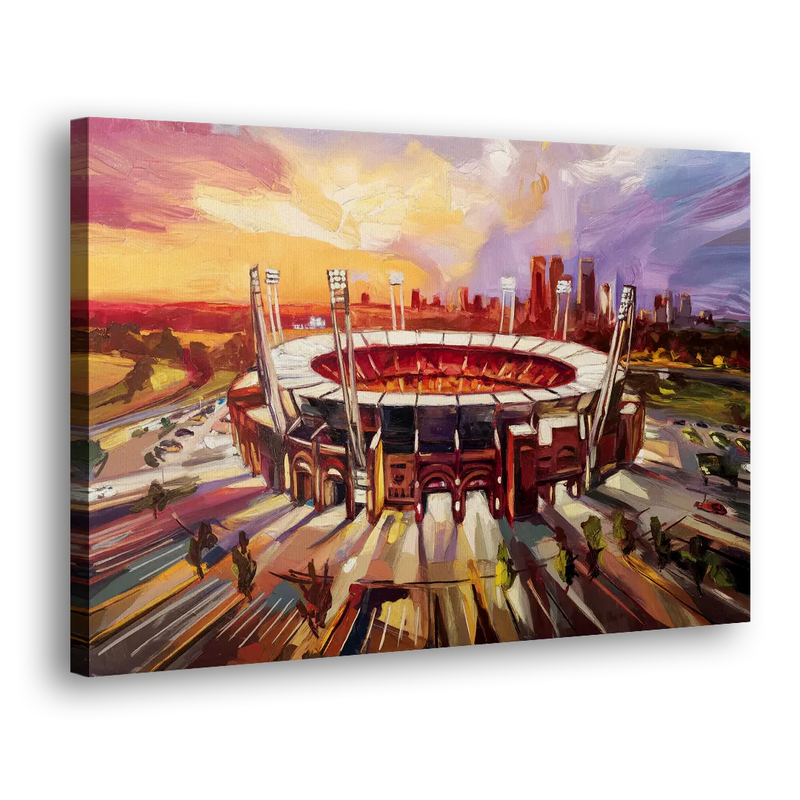 Kansas City Chiefs Stadium - Canvas Print Art Sides