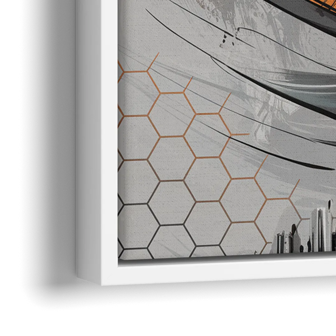 Houston Dynamo Colors - Close-Up White Frame Canvas