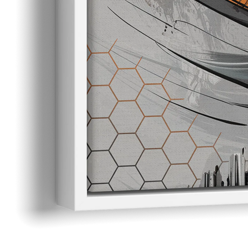 Houston Dynamo Colors - Close-Up White Frame Canvas