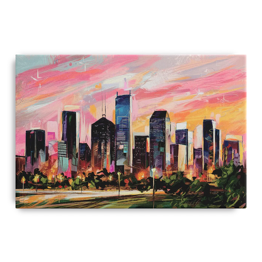 Houston Texas Pride - Canvas Wall Art