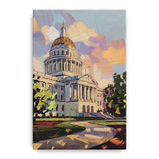 Des Moines State Capitol - Canvas Wall Art