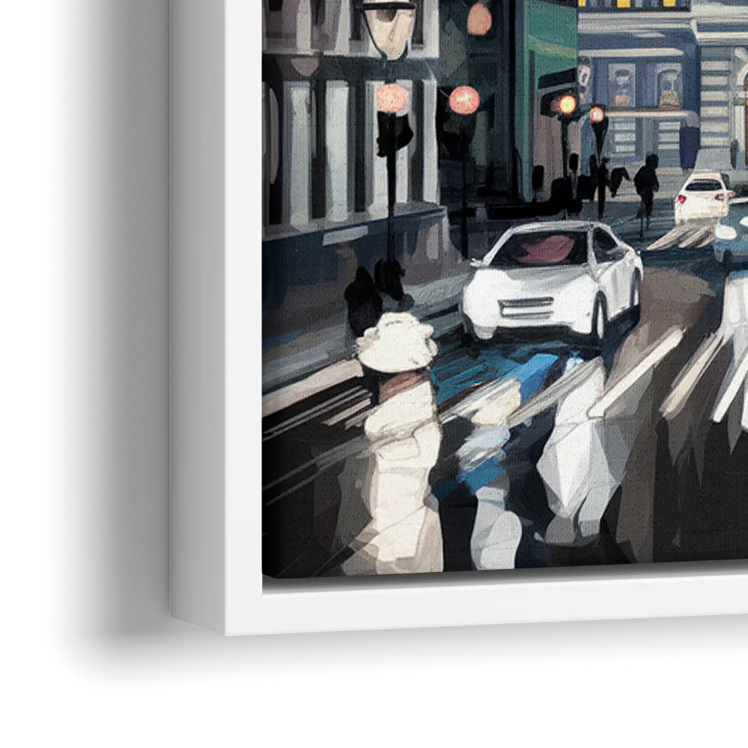 Philadelphia City Hall - Close-Up White Frame Canvas