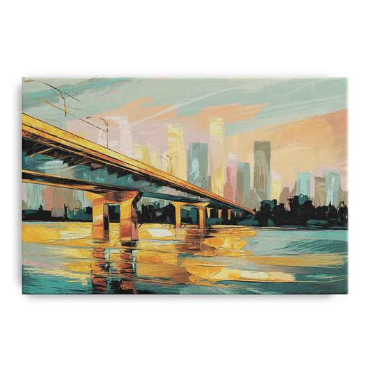 Houston Be Someone Bridge - Canvas Wall Art