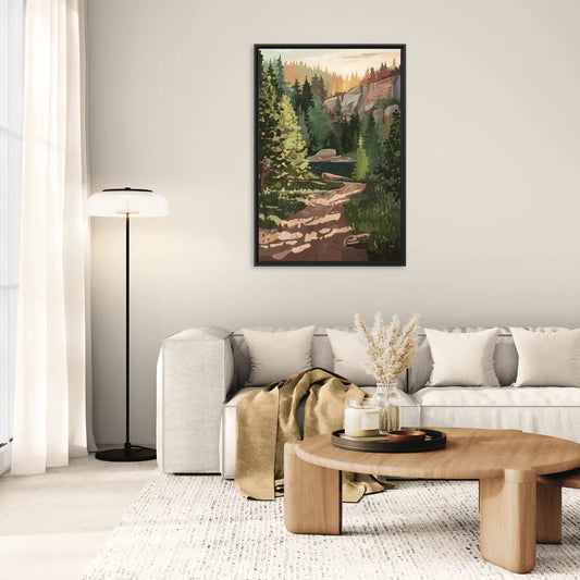 Ontario Scenic Trails - Living Room Black Frame Canvas