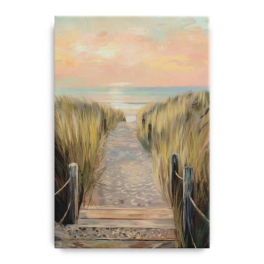 Seaside Coastal Path - Canvas Wall Art