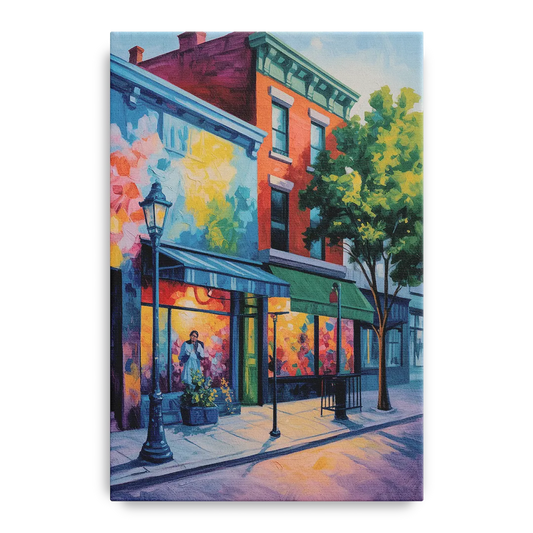 Plateau Mont Royal Murals - Canvas Wall Art