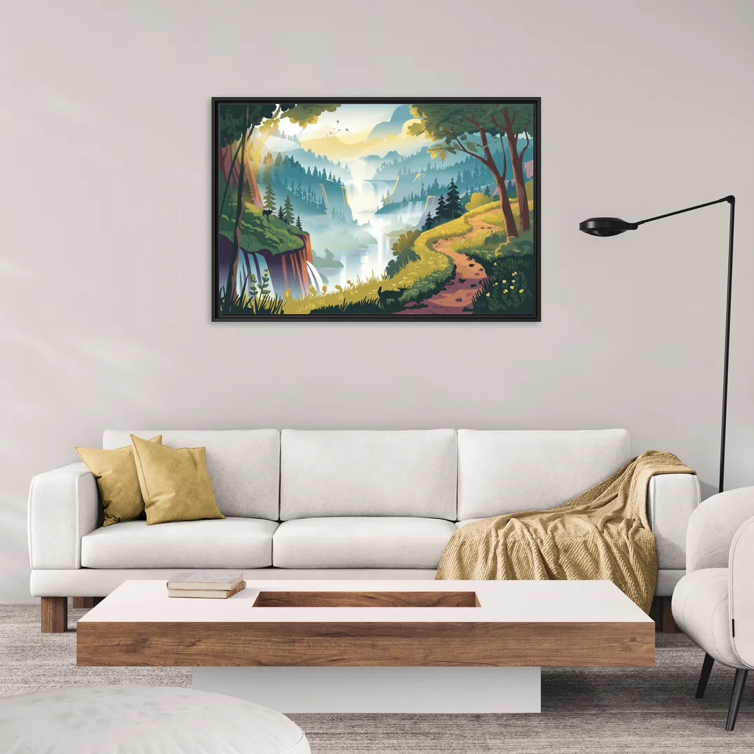 Henderson Scenic Trails - Living Room Black Frame Canvas