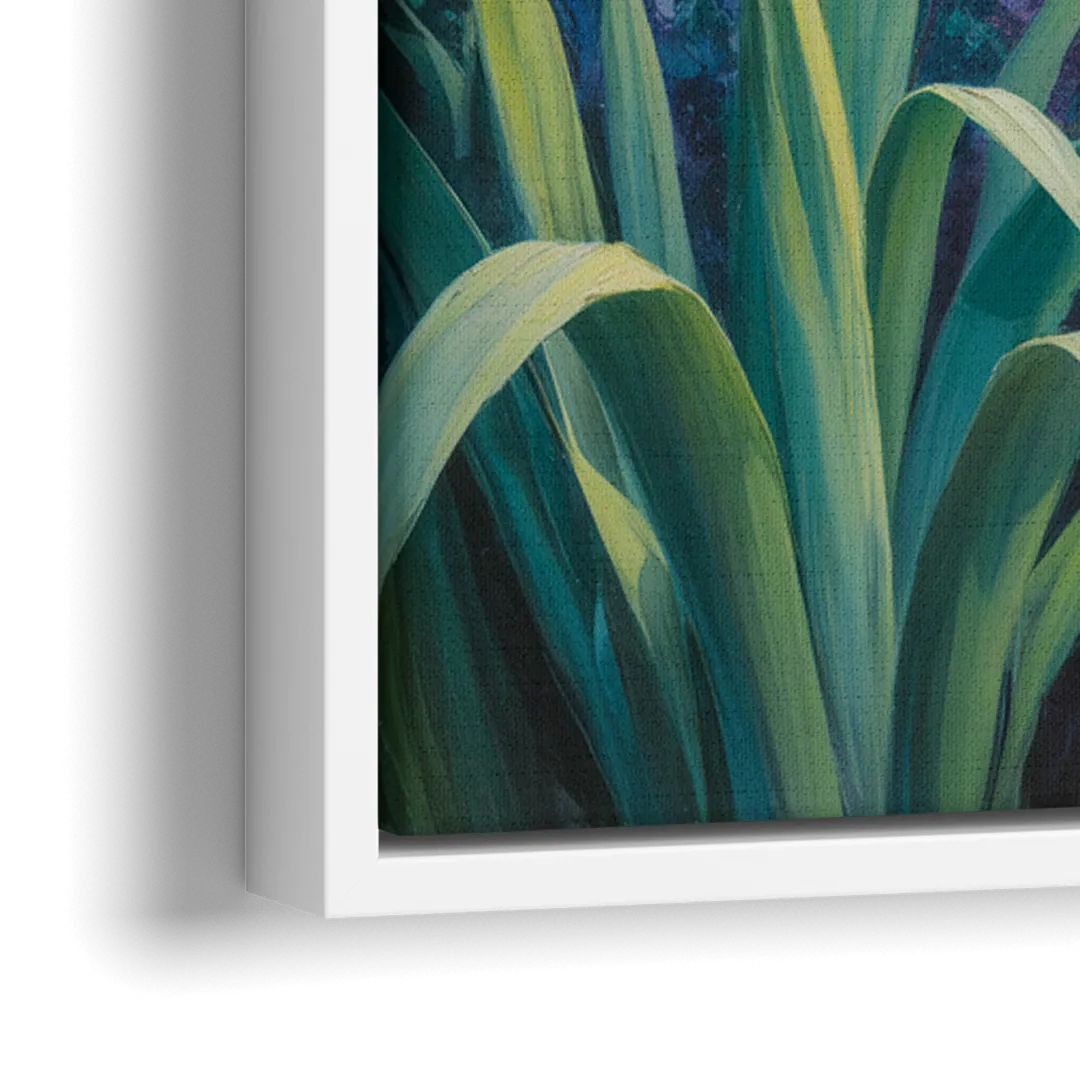 Montreal Botanical Garden - Close-Up White Frame Canvas