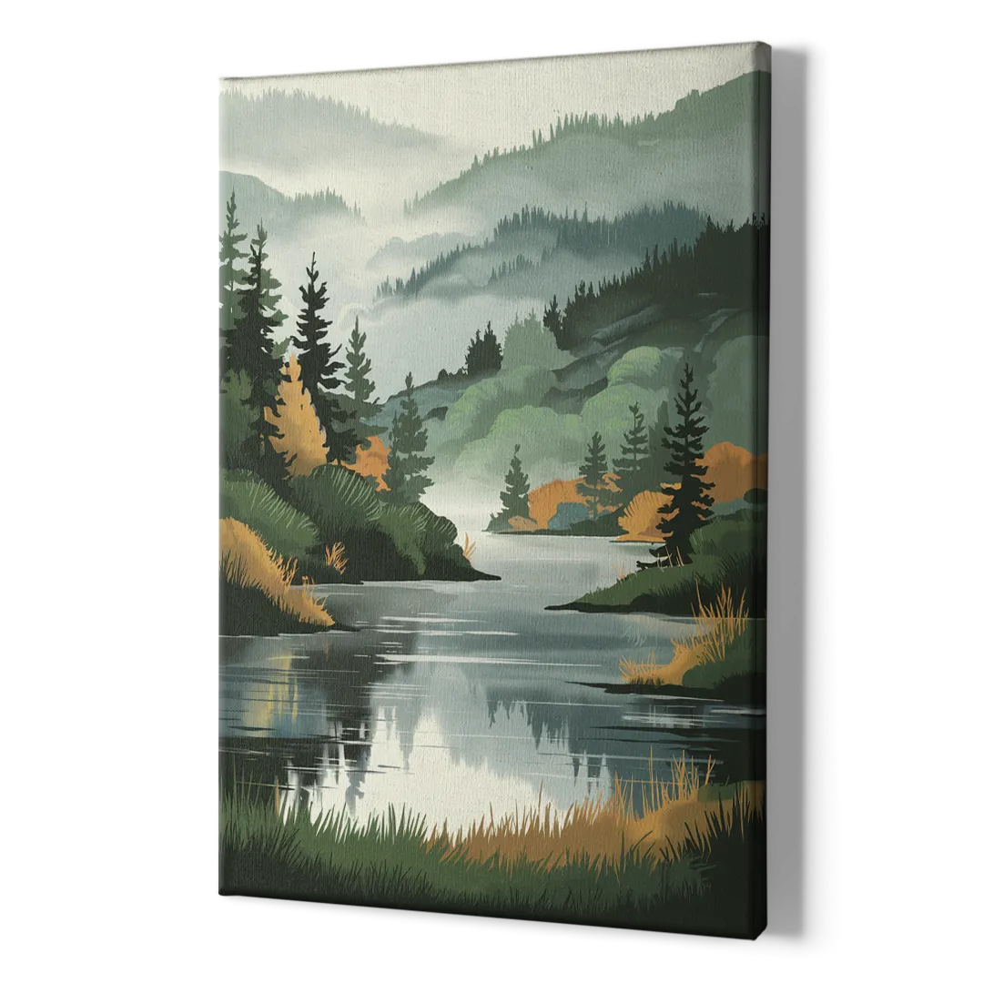 Ontario Lake Reflections - Canvas Print Art Sides