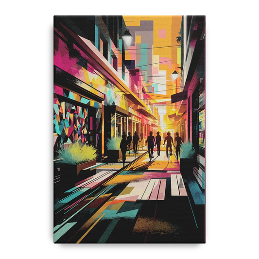 Garland Vibrant Streets - Canvas Wall Art