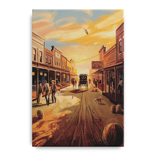 Tombstone Wild West Vibes - Canvas Wall Art