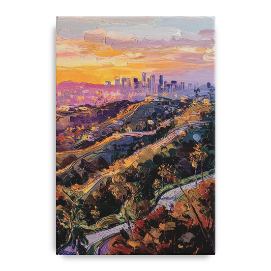 Los Angeles Hollywood Hills - Canvas Wall Art