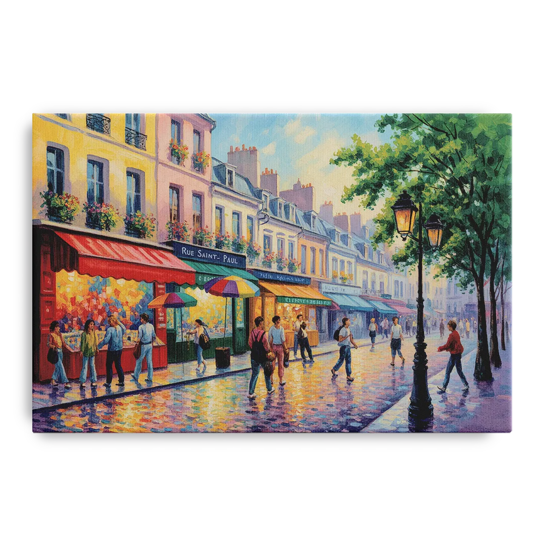 Rue Saint Paul Vibes - Canvas Wall Art