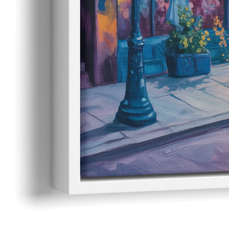 Plateau Mont Royal Murals - Close-Up White Frame Canvas