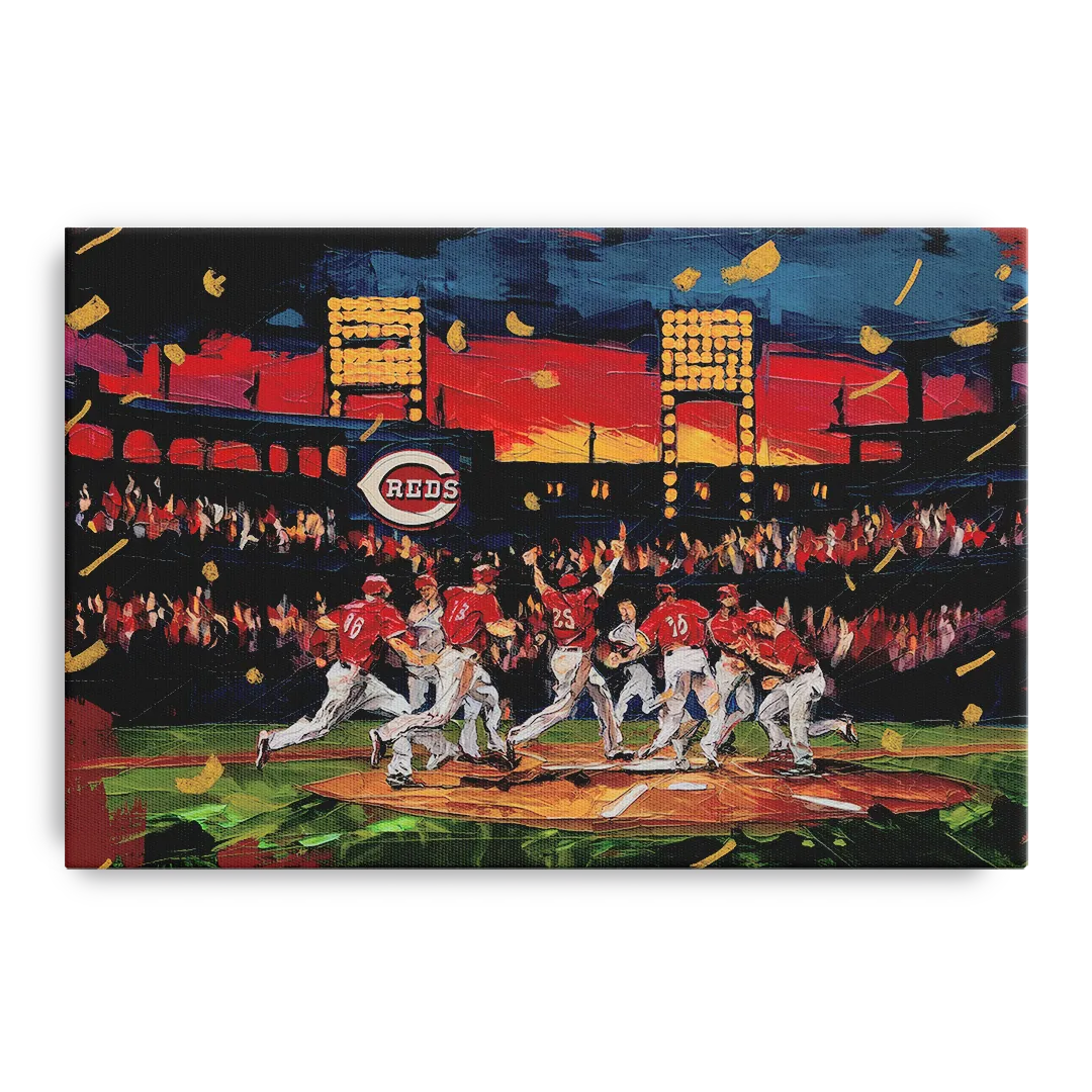 Cincinnati Reds Historic Moments - Canvas Wall Art
