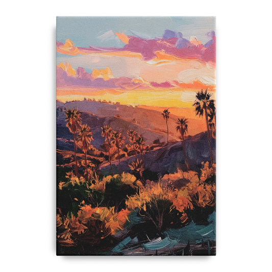 Anaheim Sunset Views - Canvas Wall Art