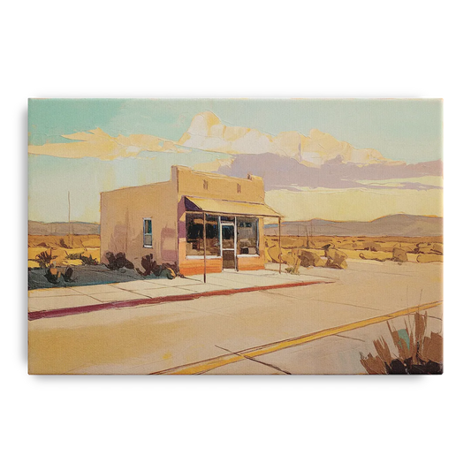 Marfa Roadside Charm - Canvas Wall Art