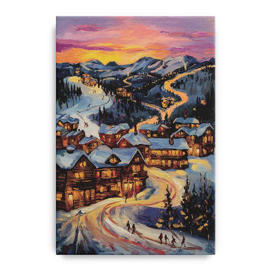 Park City Sunset Glow - Canvas Wall Art