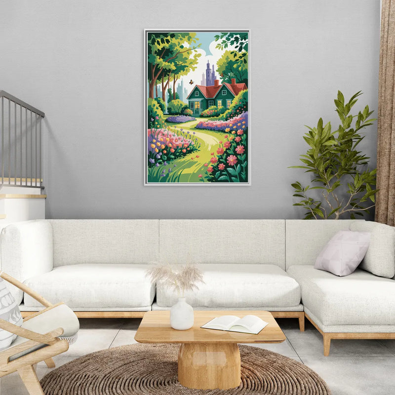 Green Gables Heritage - Living Room White Frame Canvas