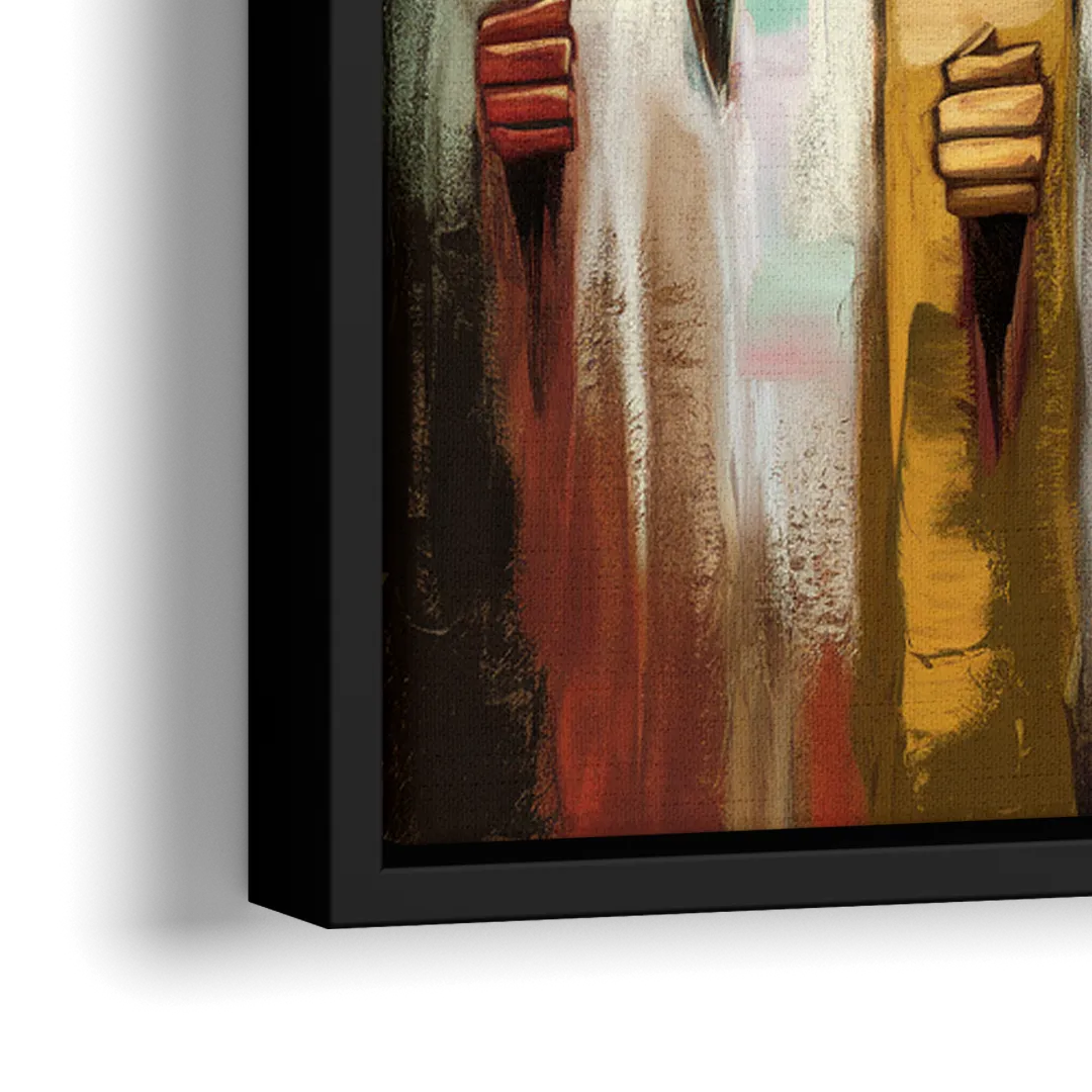 Birmingham Civil Rights District - Close-Up Black Frame Canvas