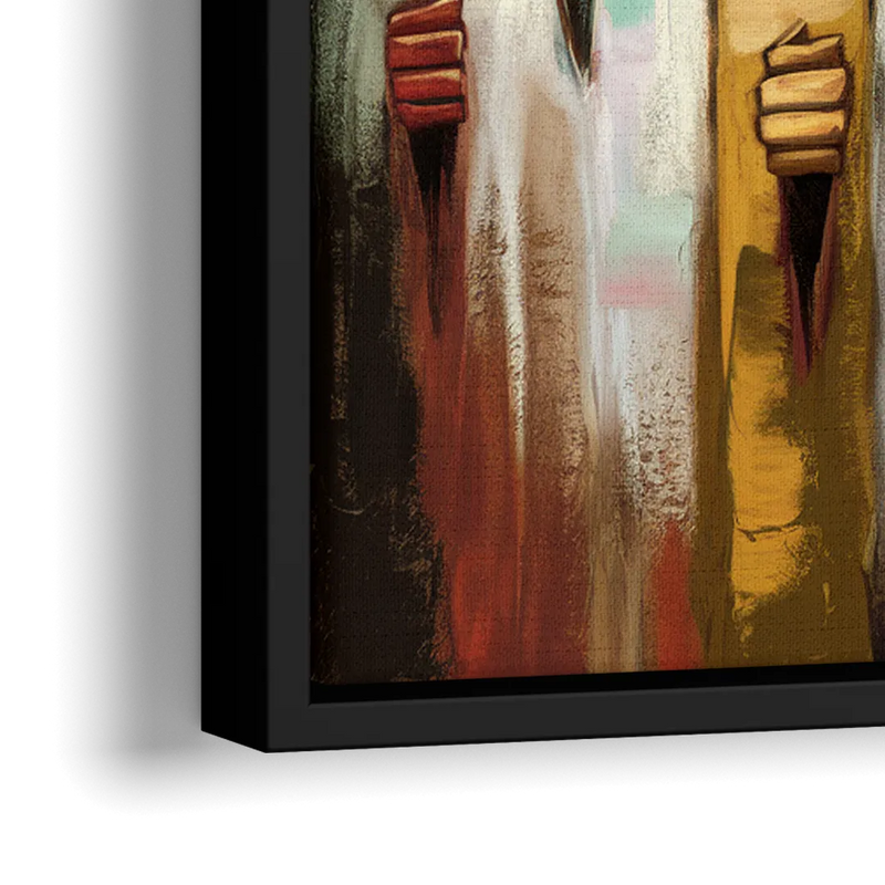 Birmingham Civil Rights District - Close-Up Black Frame Canvas