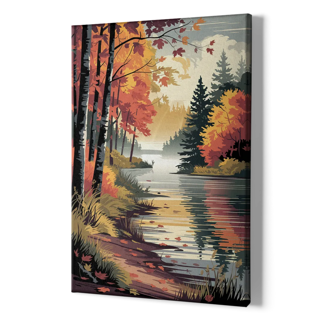 Ontario Autumn Colors - Canvas Print Art Sides