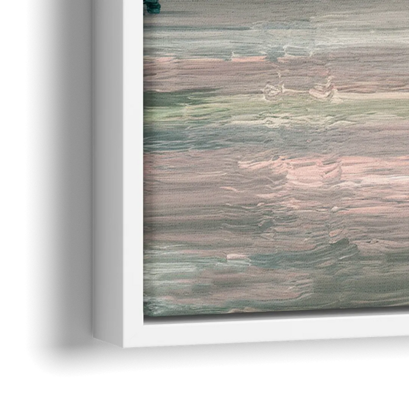 Burlington Lake Champlain Serenity - Close-Up White Frame Canvas