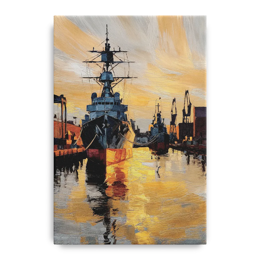 Norfolk Naval Shipyard Tribute - Canvas Wall Art