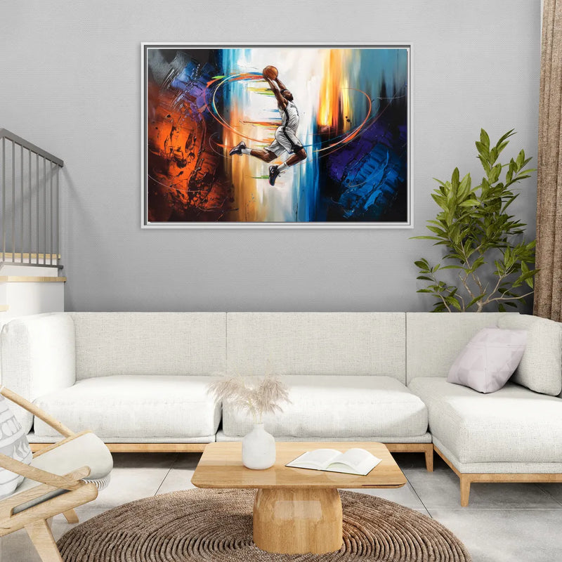 Fort Wayne Basketball Pride - Living Room White Frame Canvas