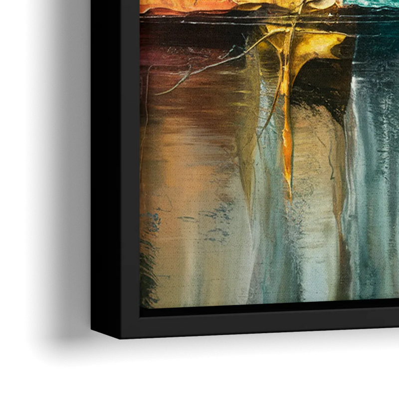 Lancaster Scenic Skyline - Close-Up Black Frame Canvas