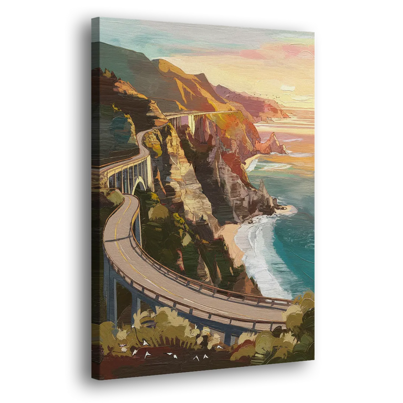 Big Sur Scenic Highway - Canvas Print Art Sides