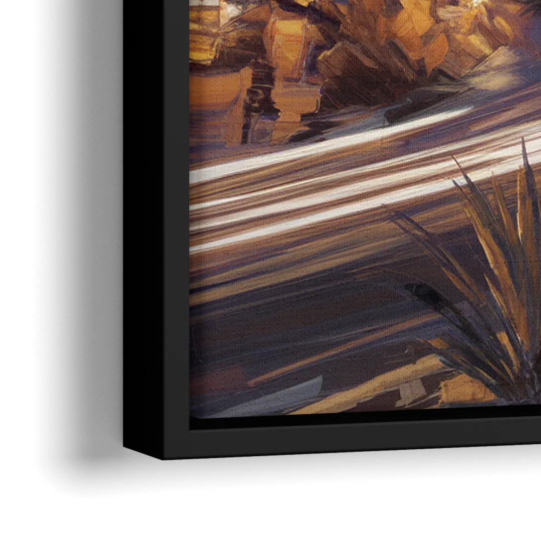 Henderson Skyline Views - Close-Up Black Frame Canvas