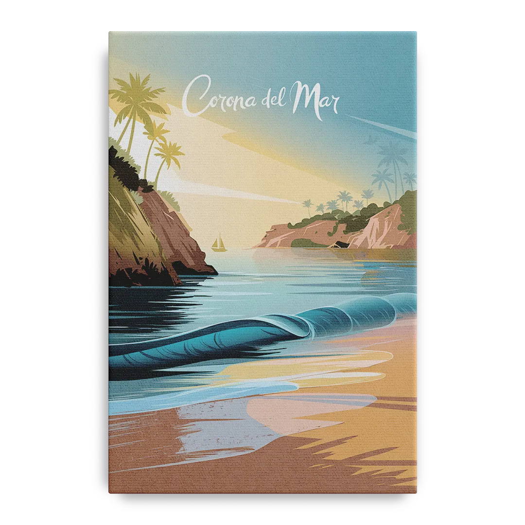 Corona Beach Vibes - Canvas Wall Art