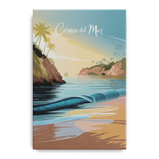 Corona Beach Vibes - Canvas Wall Art