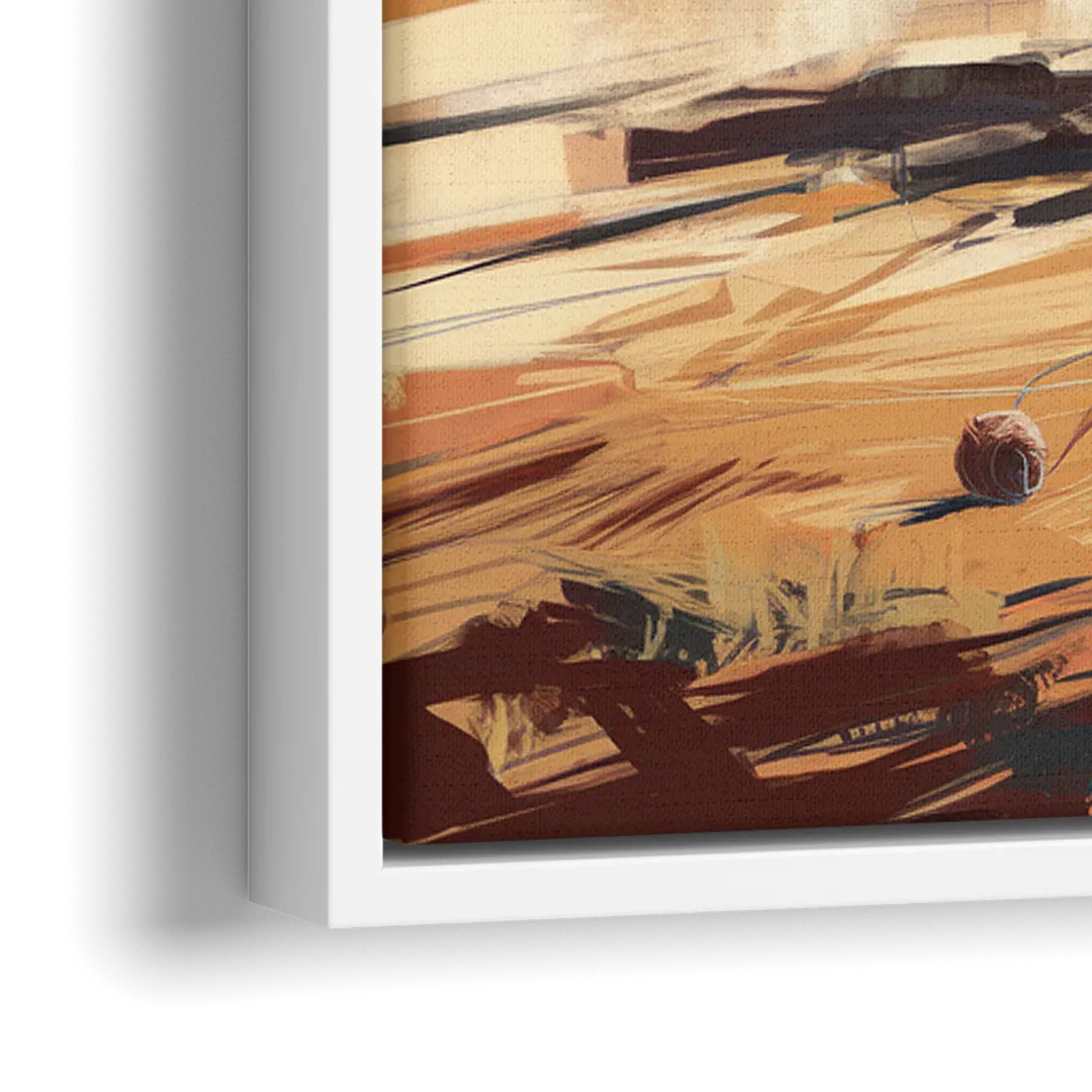 Tombstone Arizona Frontier - Close-Up White Frame Canvas