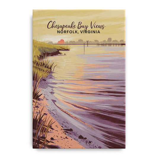 Norfolk Chesapeake Bay Views - Canvas Wall Art