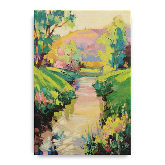 Augusta Serene Riverfront - Canvas Wall Art