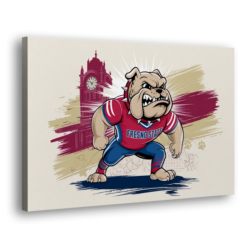 Fresno State Fans Unite - Canvas Print Art Sides