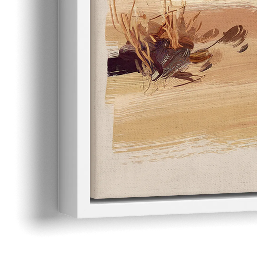 Marfa Scenic Beauty - Close-Up White Frame Canvas