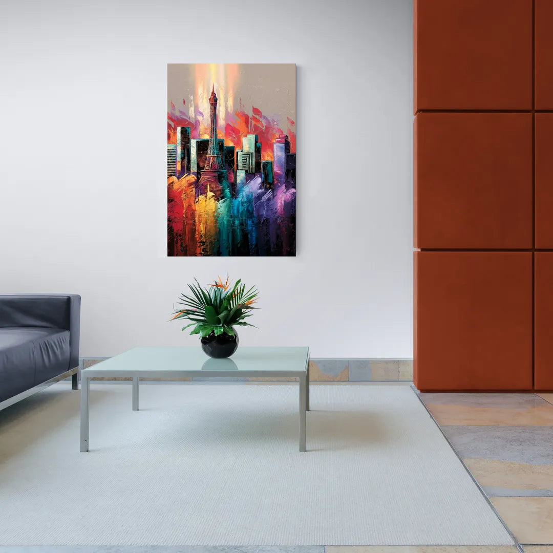 Las Vegas City Skyline - Canvas Wall Art Living Room