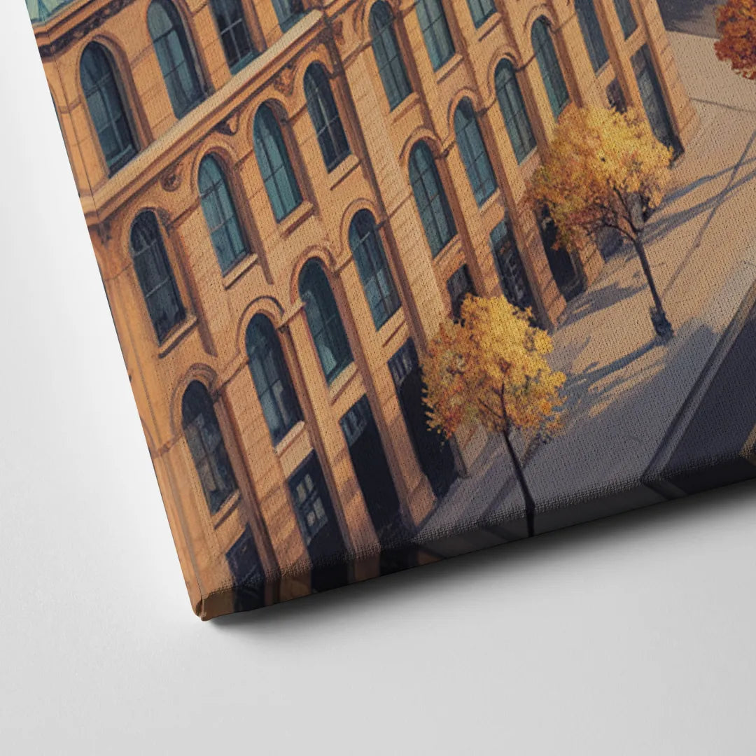 Montreal Historic Buildings Canvas Close Up