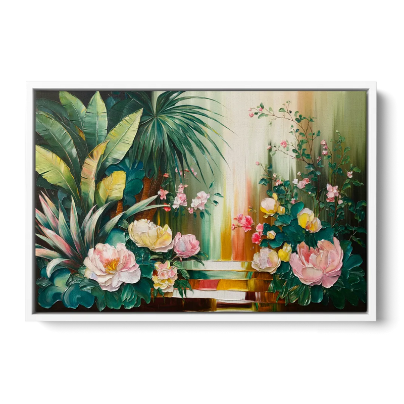 Huntsville Botanical Garden Bliss - White Frame Canvas