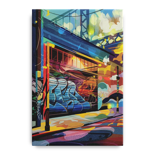 Oakland Street Art Scene - Canvas Wall Art