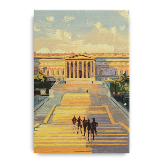 Philadelphia Art Museum Steps - Canvas Wall Art
